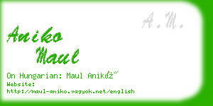 aniko maul business card